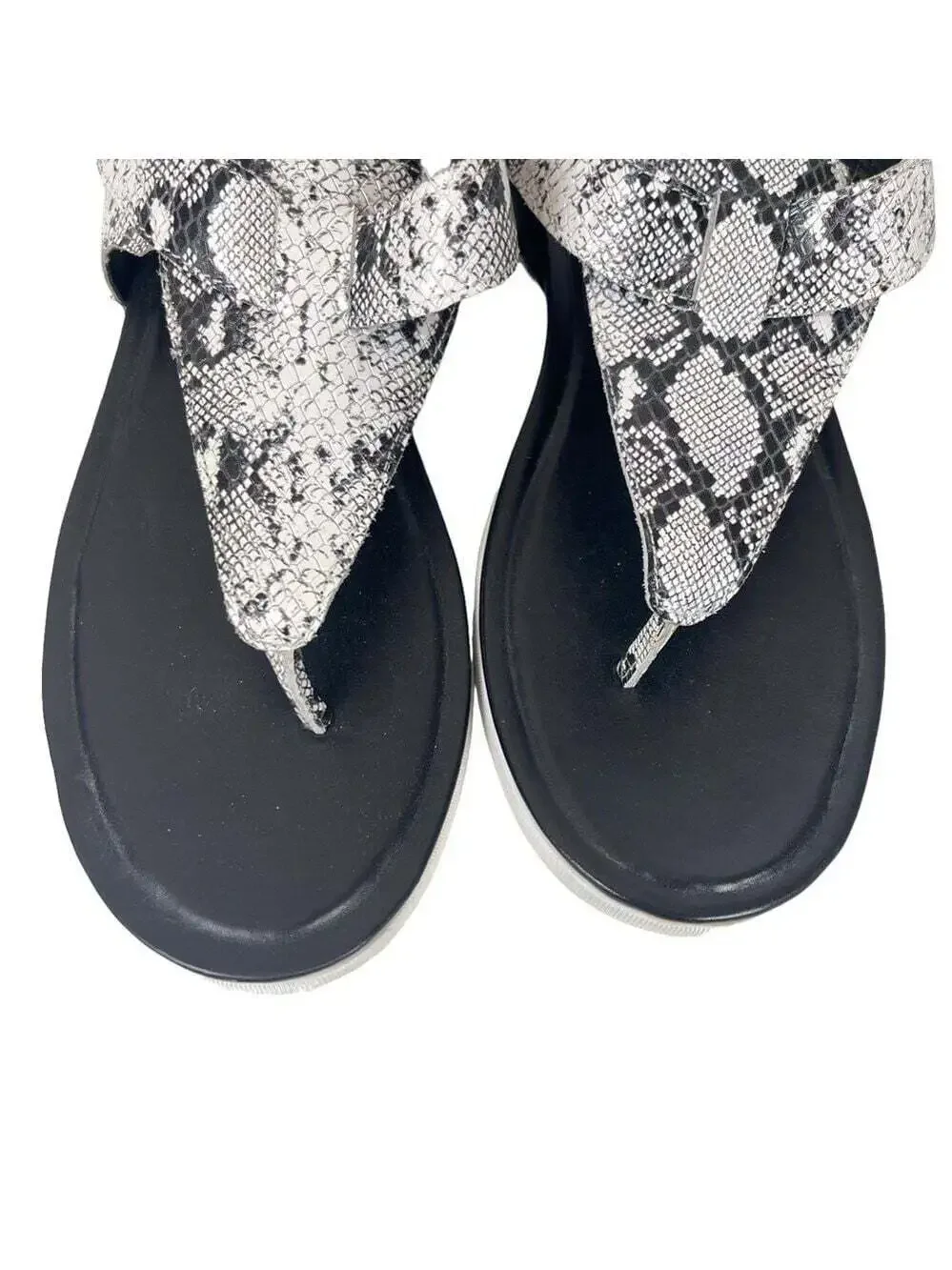Naturalizer Lincoln Animal Print Toe Post Comfort Sandals Womens 10 Travel